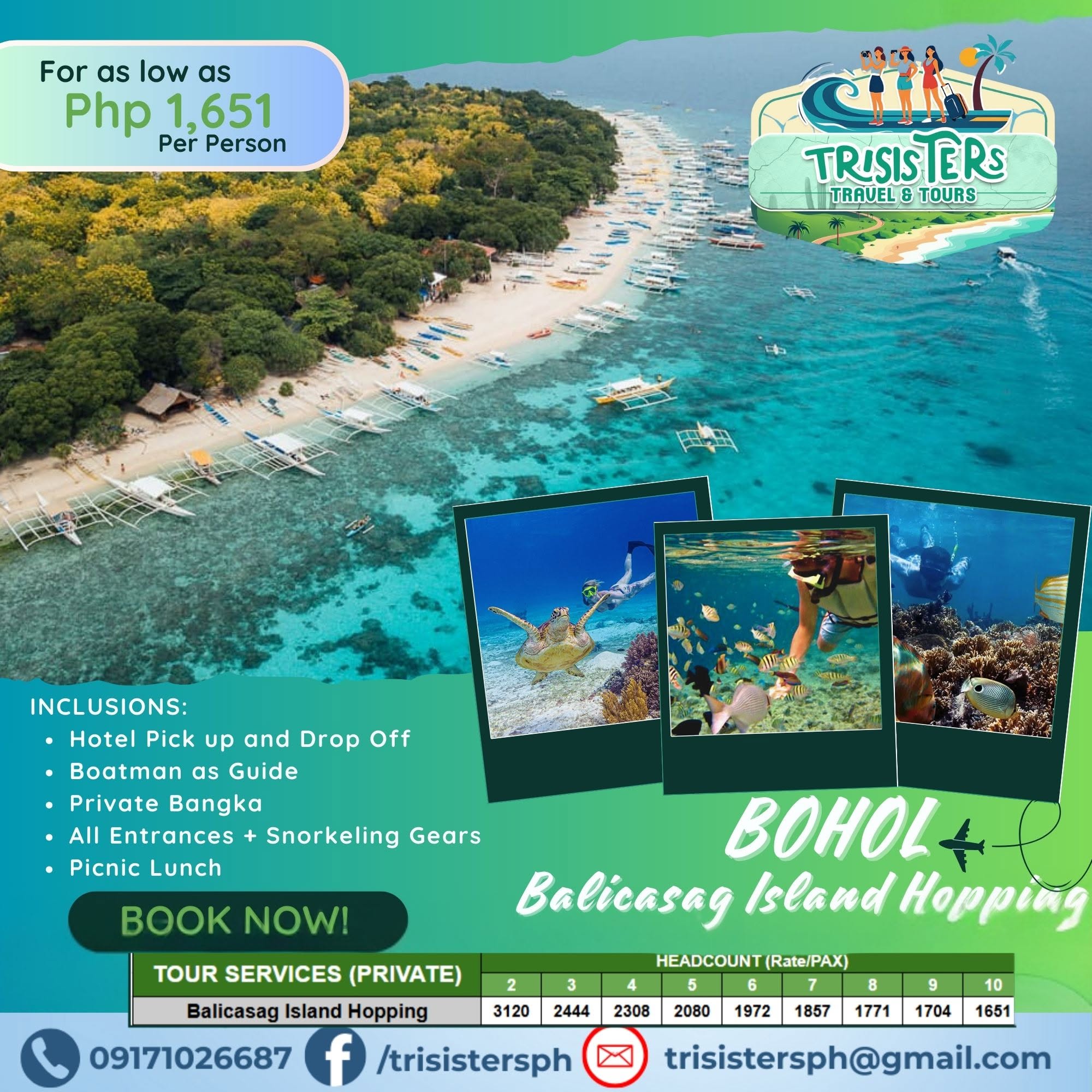 Balicasag Island Hopping published package poster