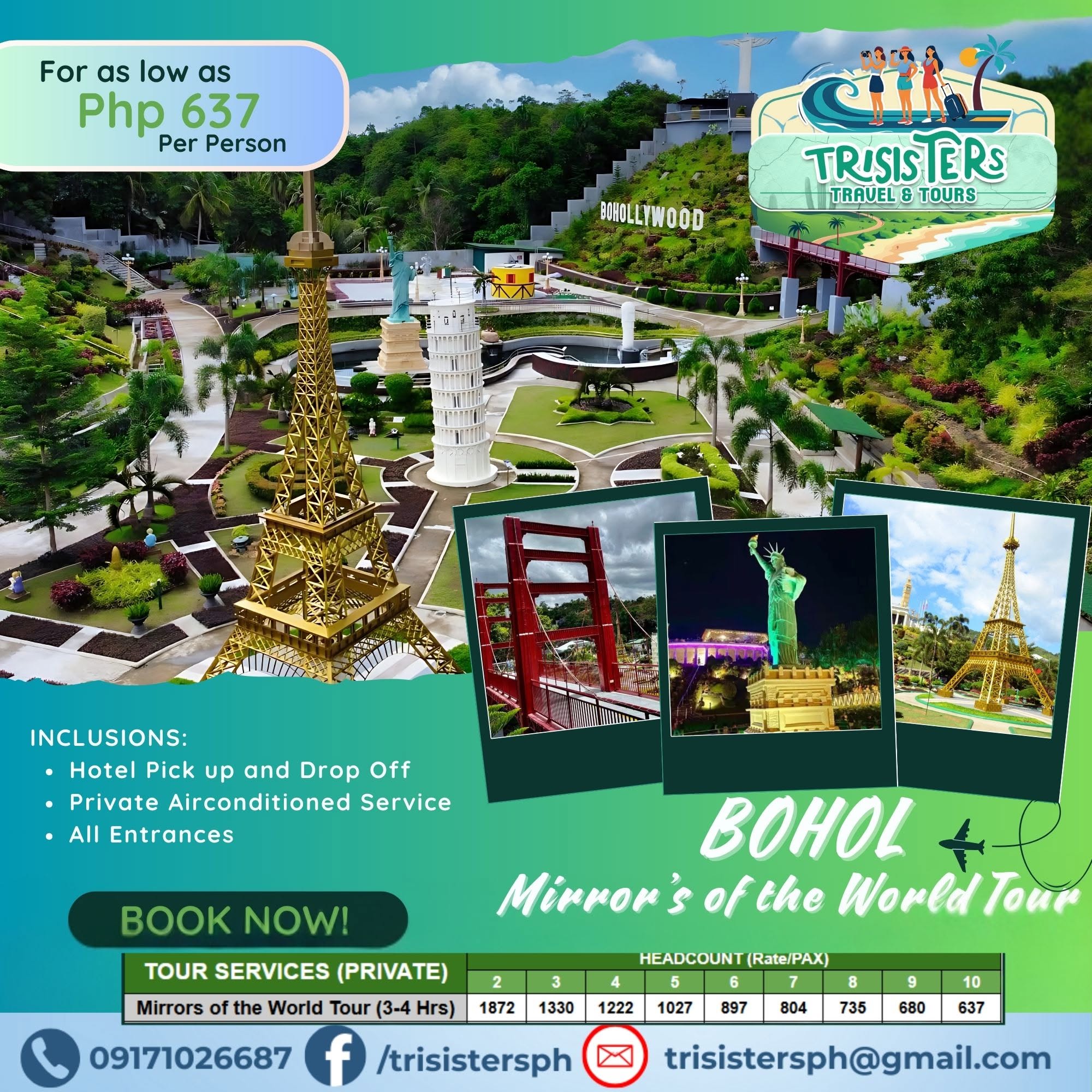Bohol Mirrors Of The World Tour published package poster