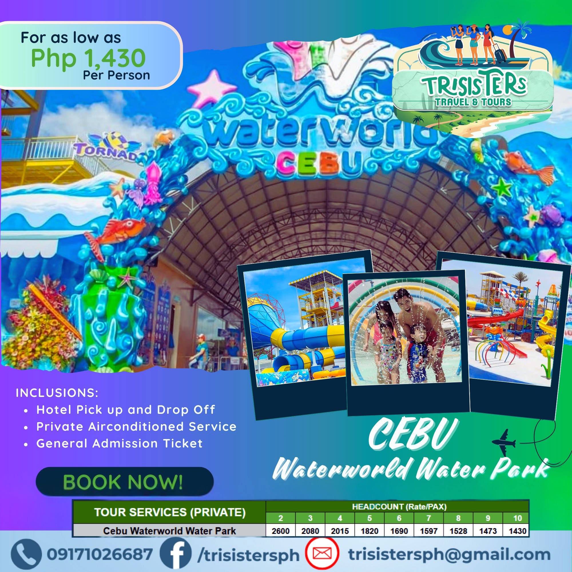 Waterworld Water Park published package poster