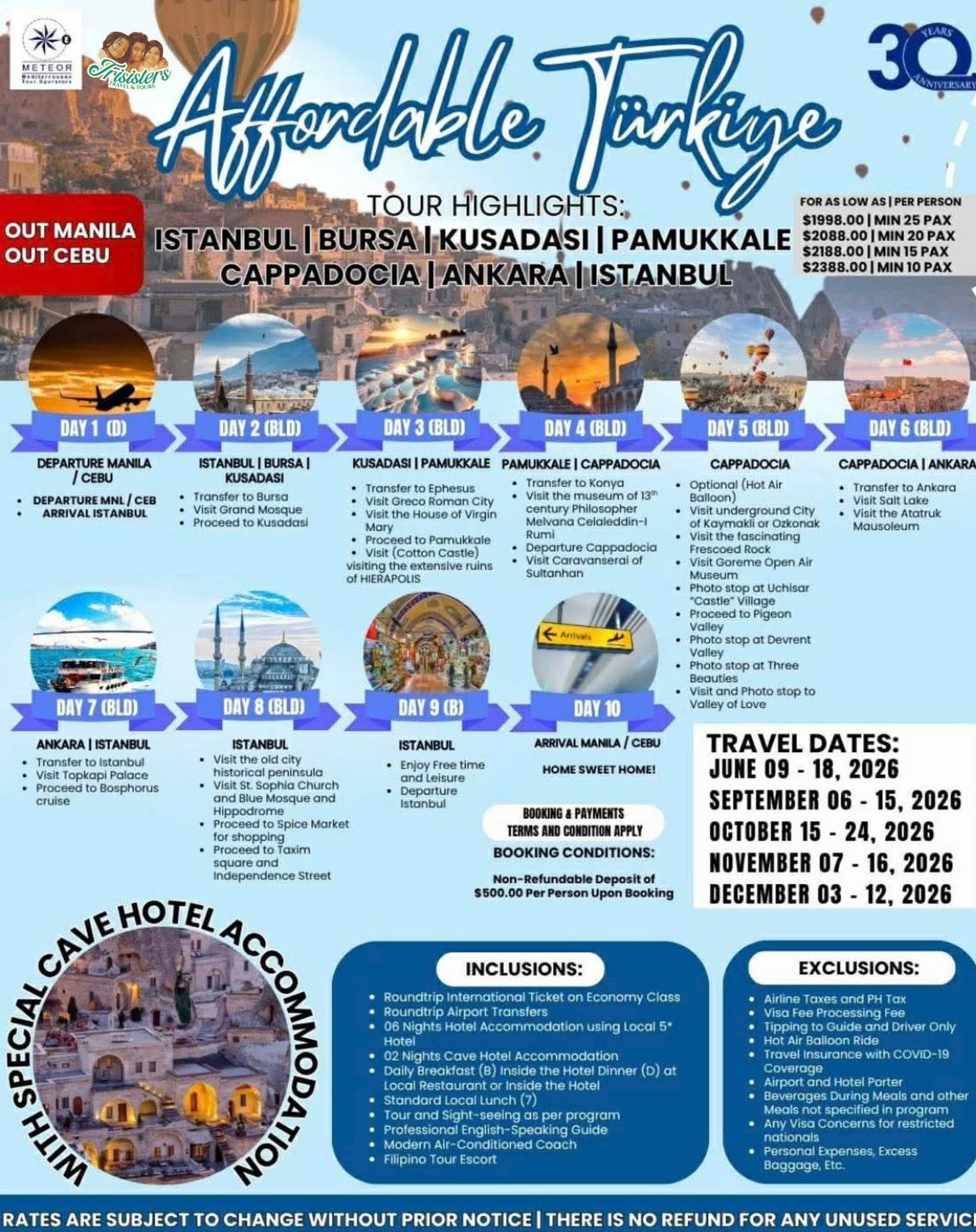 Affordable Turkiye published package poster
