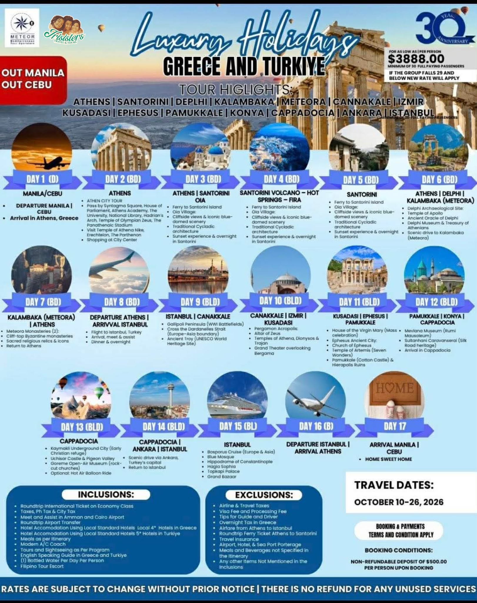 Luxury Holidays: Greece And Turkiye published package poster