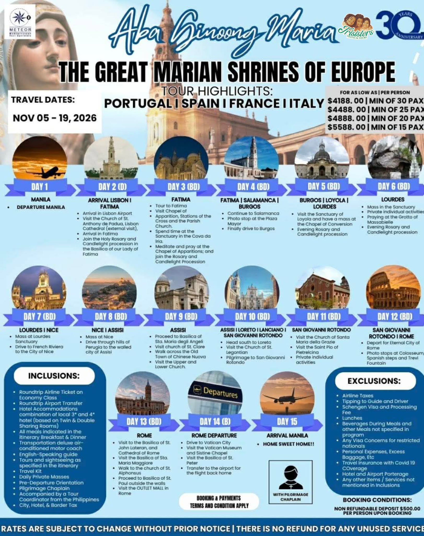 Aba Ginoong Maria: The Great Marian Shrines Of Europe published package poster
