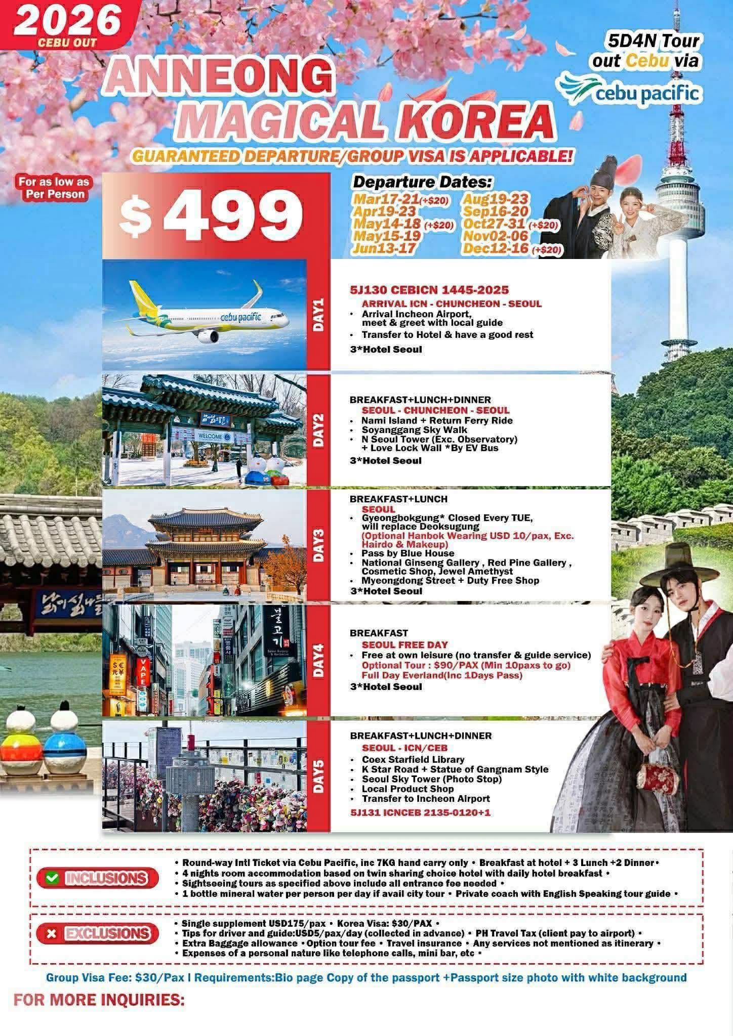 Anneong! Magical Korea 2026 published package poster